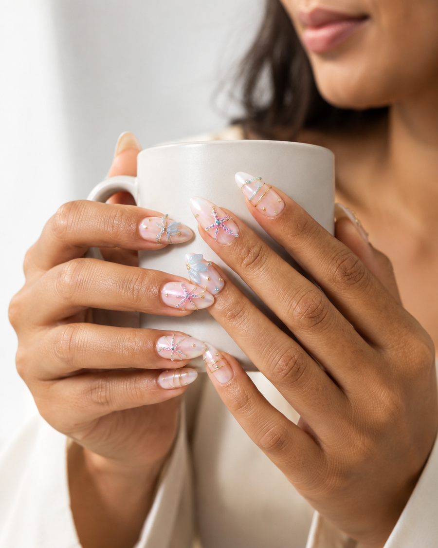 Pearl Tide Press-On Nails
