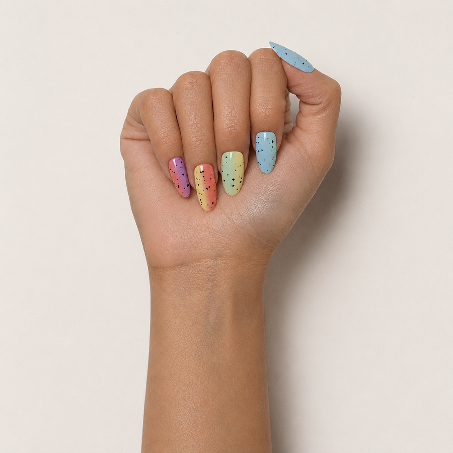 Sorbet Confetti | Gloss Almond Press-On Nails
