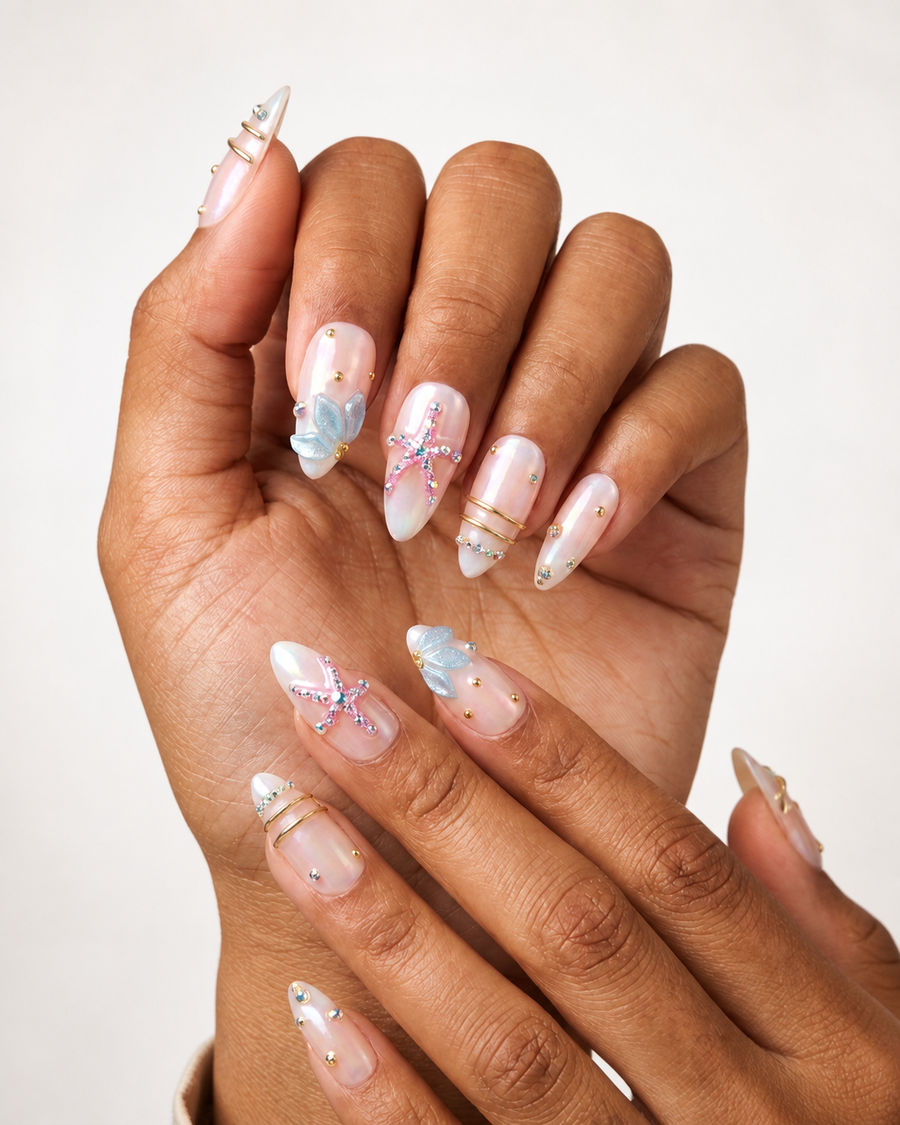 Pearl Tide Press-On Nails
